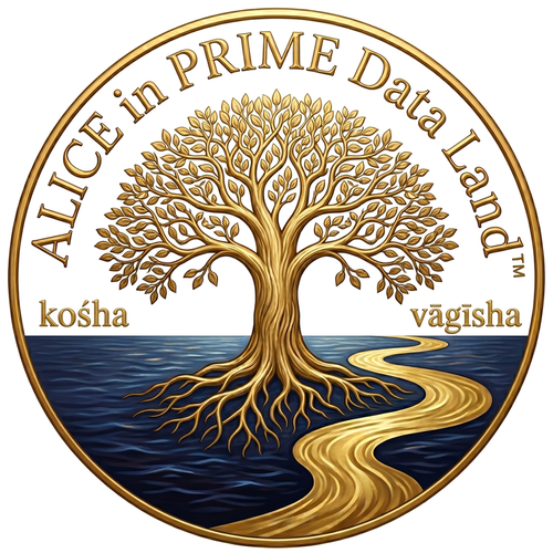 ALICE in PRIME Data Land — with kosha and vagisha